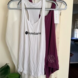 NWT set of 2 Tavi Pure Barre Tanks Size Small